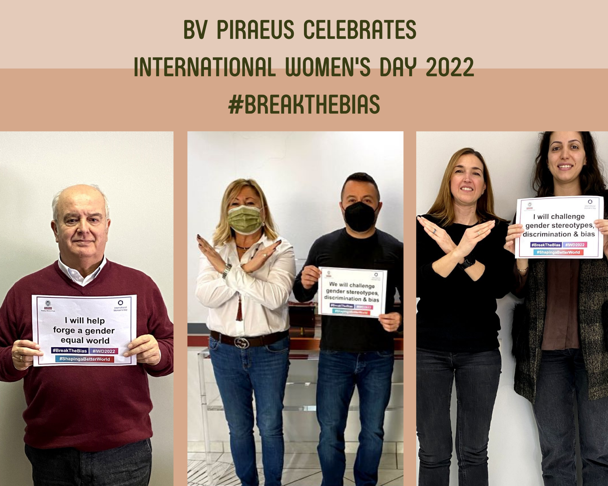 BV Piraeus celebrates International Women's Day 2022 : #BreakTheBias