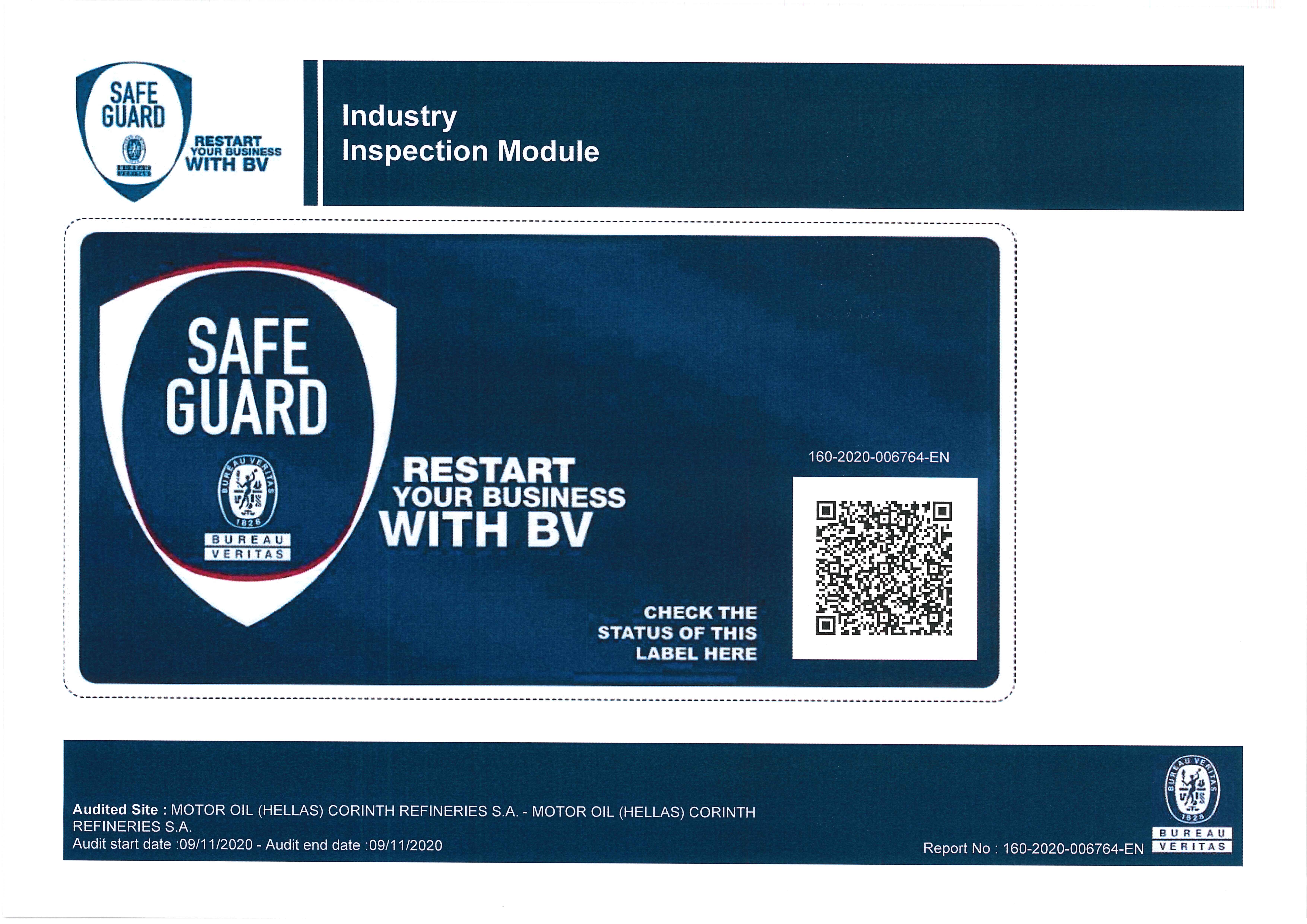 SAFEGUARD - RESTART YOUR BUSINESS WITH BV