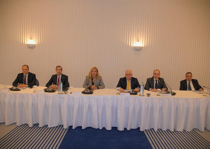 Mr Bill Stamatopoulos, Mr Vassilis Dimoulas, Mrs Paillette Palaiologou, Mr George Sarris, Mr George Andreadis, Dr John Kokarakis